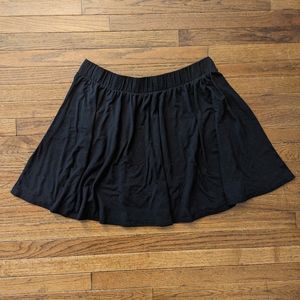 Plus Size Black Circle Skirt
